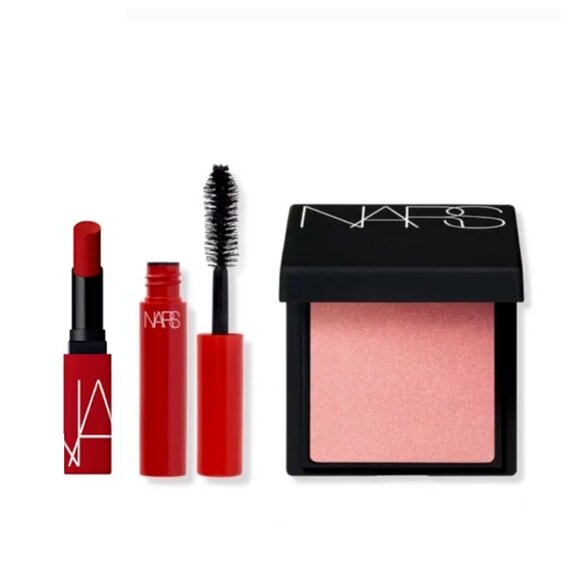 NARS 3 piece Set Dragon Girl Powermatte Lipstick Orgasm Blush and Climax Mascara - Picture 6 of 6